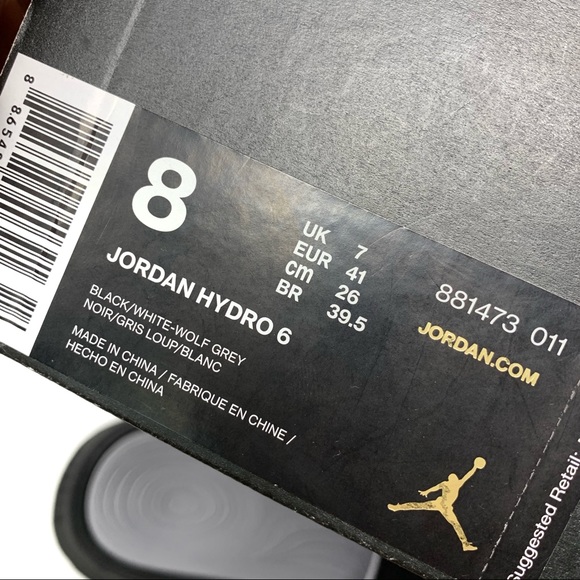 SAEL! FINAL PRICE Jordan Hydro 6 Slides Sandals - Picture 6 of 6